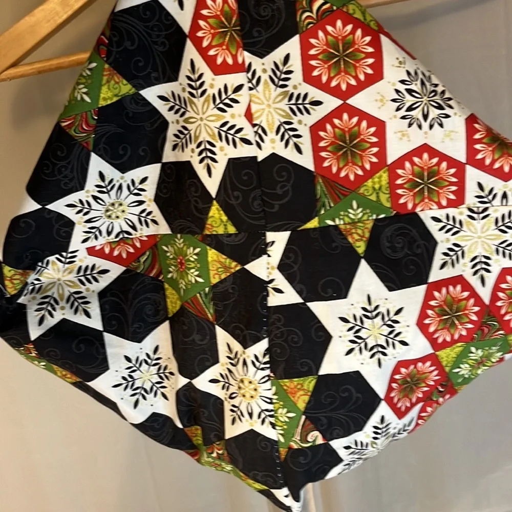 Handmade Christmas Holiday Snowflake Tote Bag
